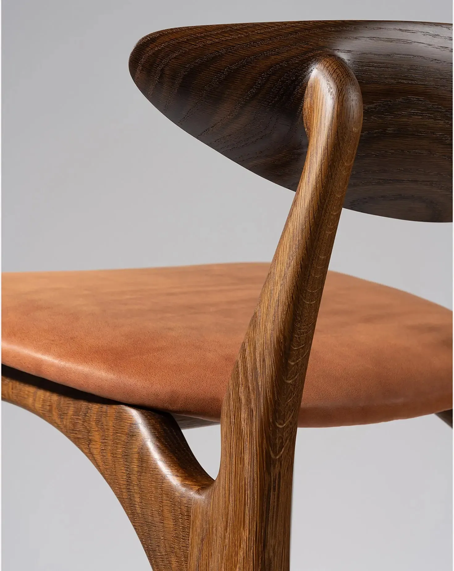 Shanowen Fumed Oak Rust High Stool