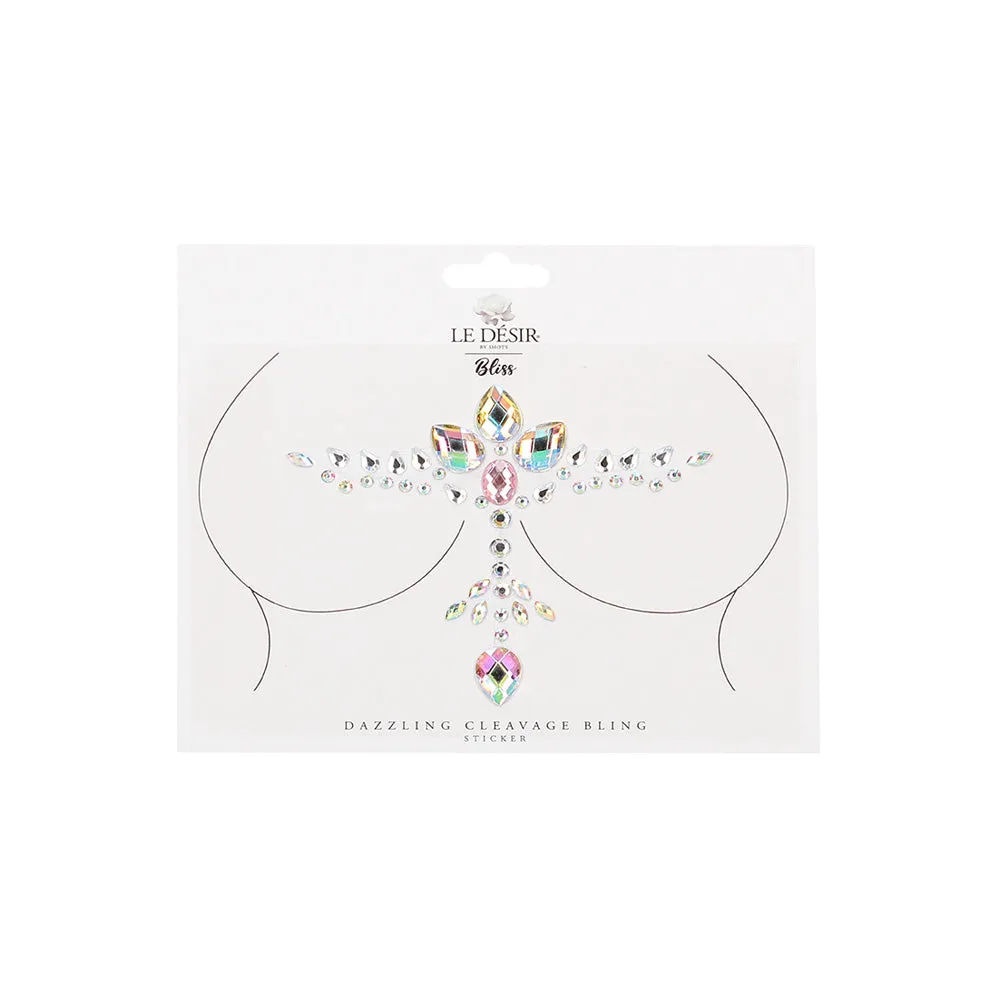 Shots Bliss Dazzling Cleavage Bling Sticker O/S
