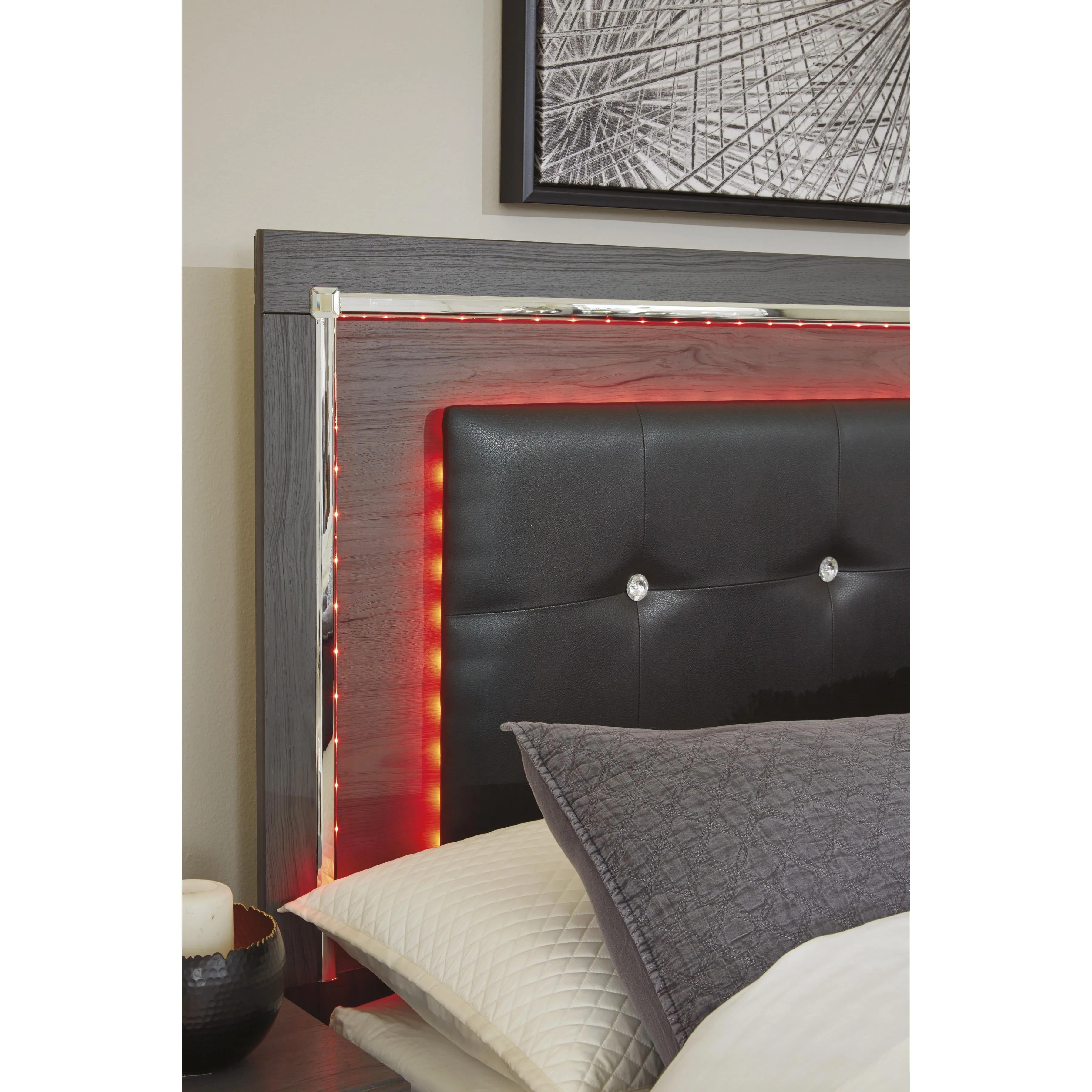 Signature Design by Ashley Lodanna B214-58 King/California King Upholstered Panel Headboard