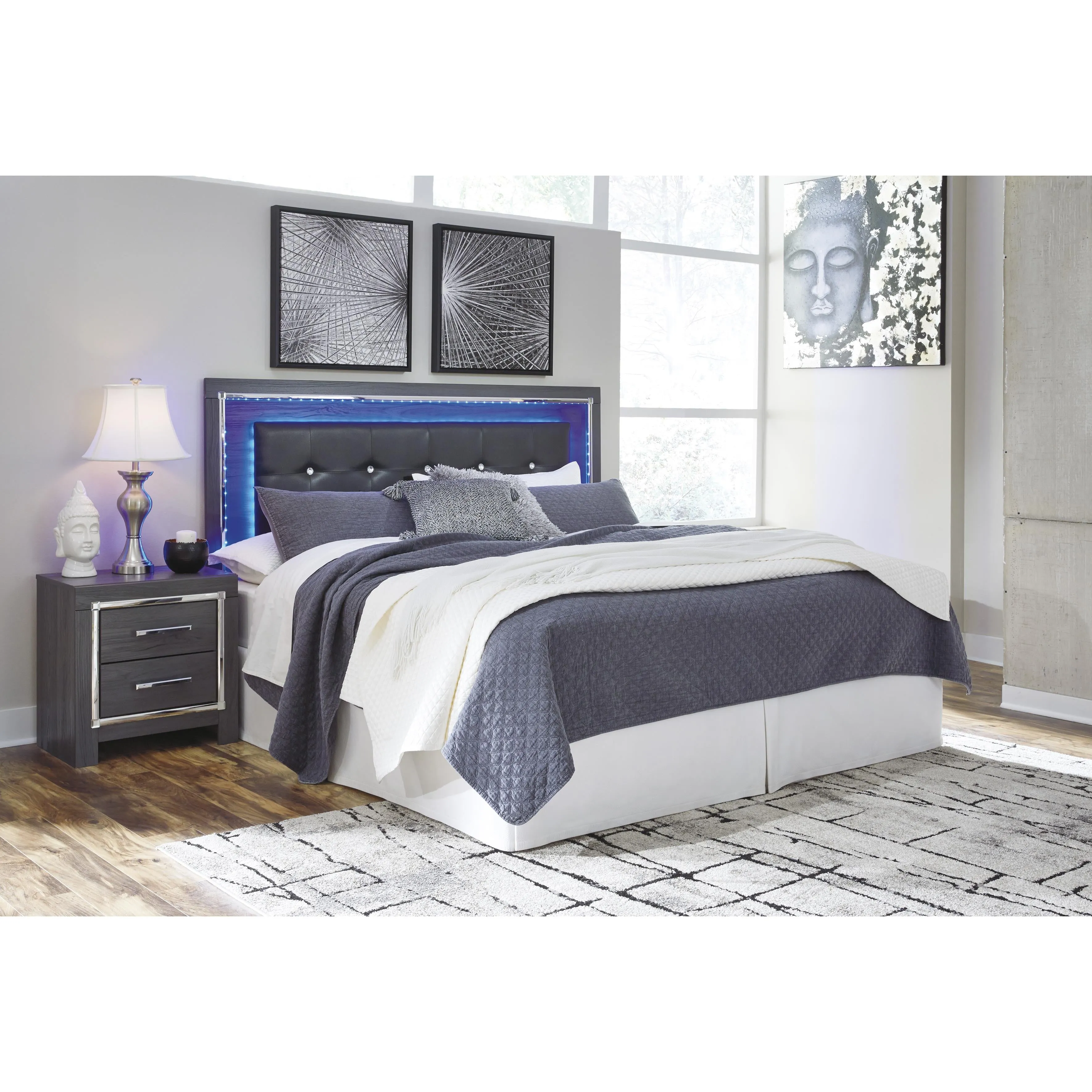 Signature Design by Ashley Lodanna B214-58 King/California King Upholstered Panel Headboard