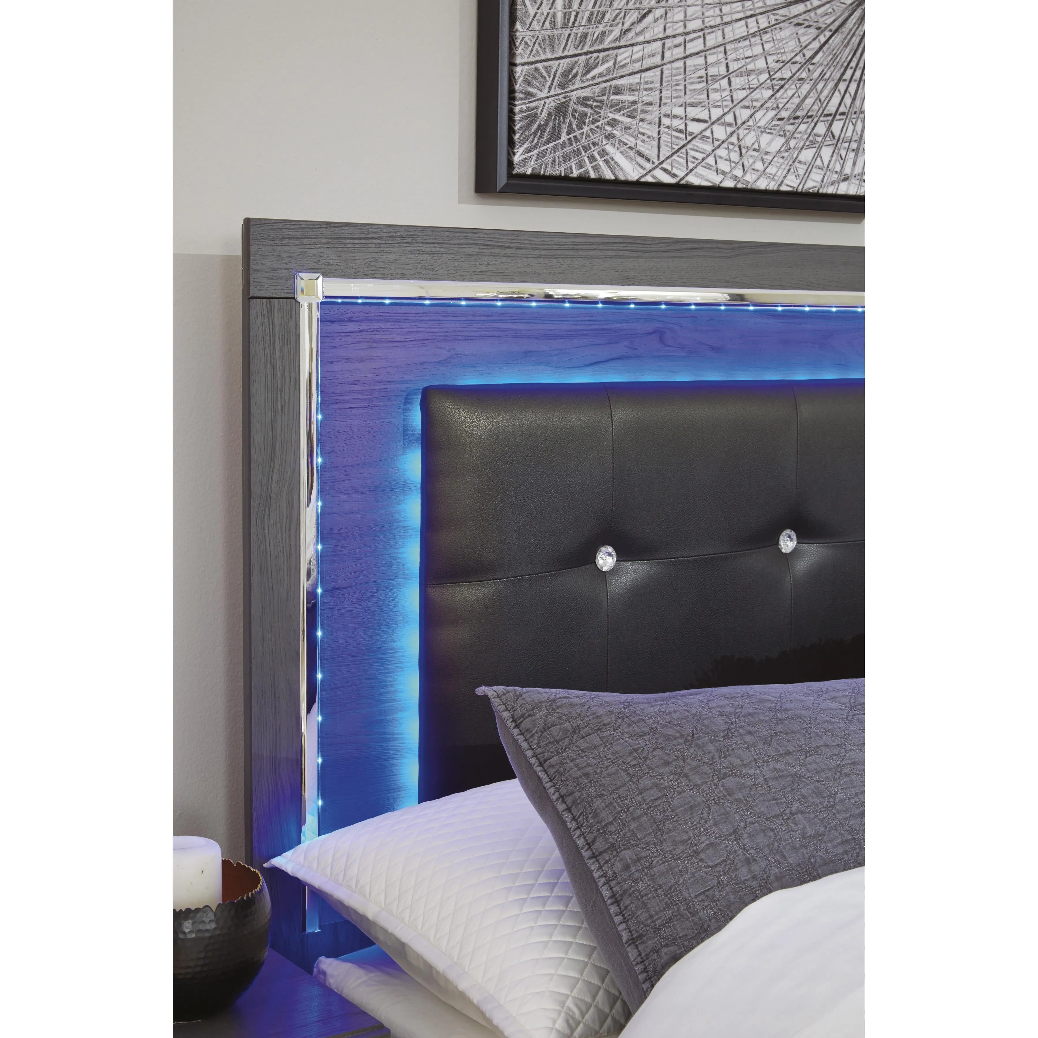 Signature Design by Ashley Lodanna B214-58 King/California King Upholstered Panel Headboard