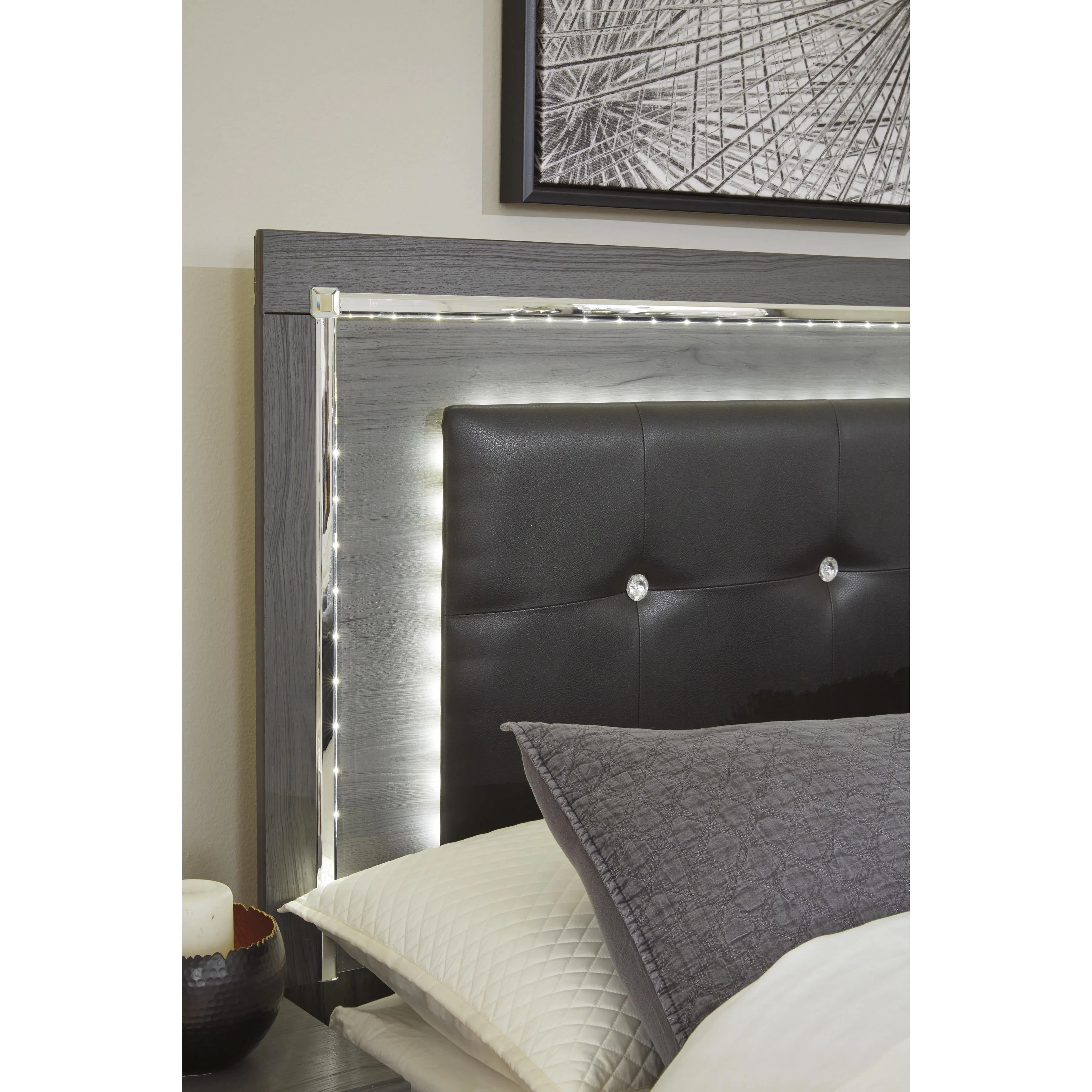 Signature Design by Ashley Lodanna B214-58 King/California King Upholstered Panel Headboard
