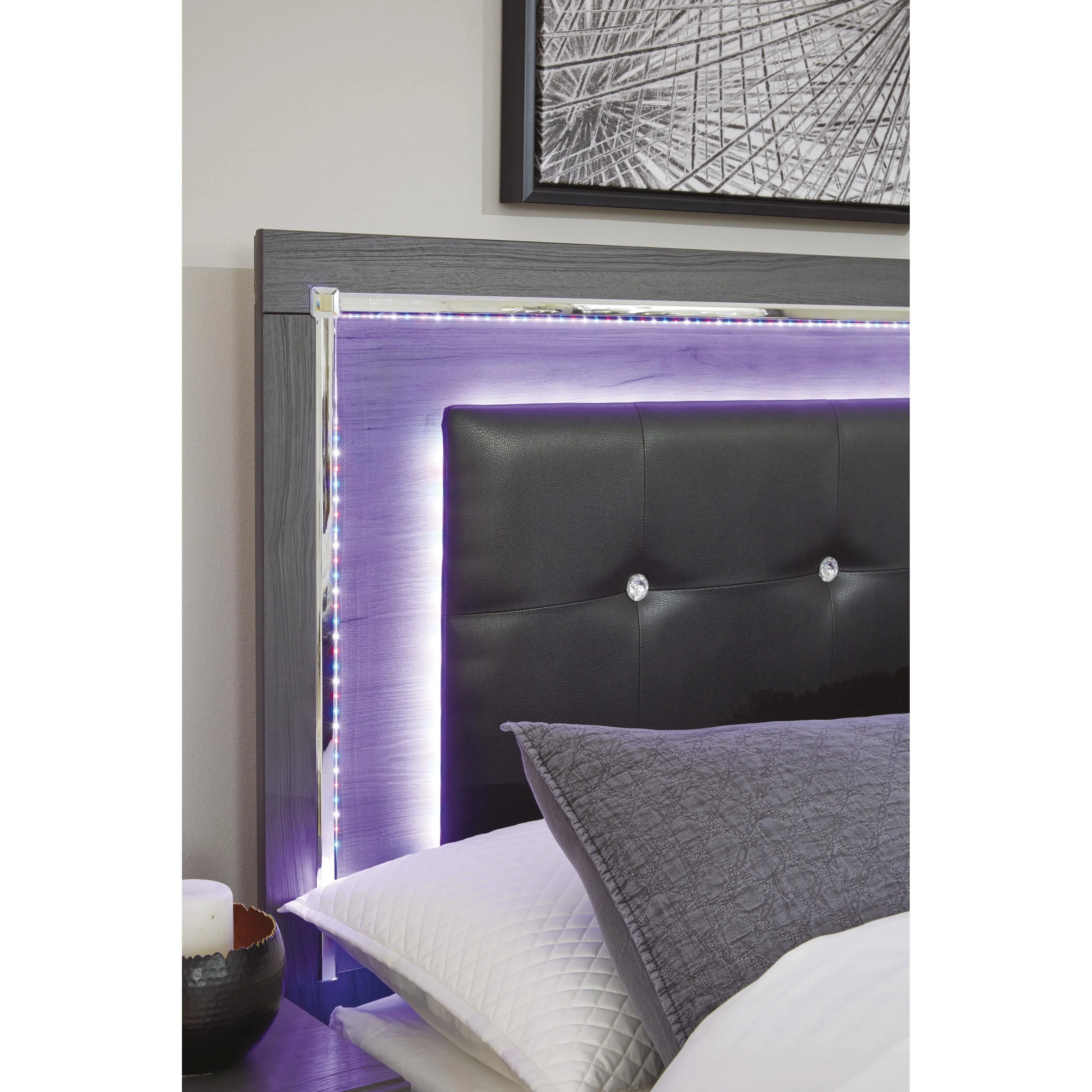 Signature Design by Ashley Lodanna B214-58 King/California King Upholstered Panel Headboard