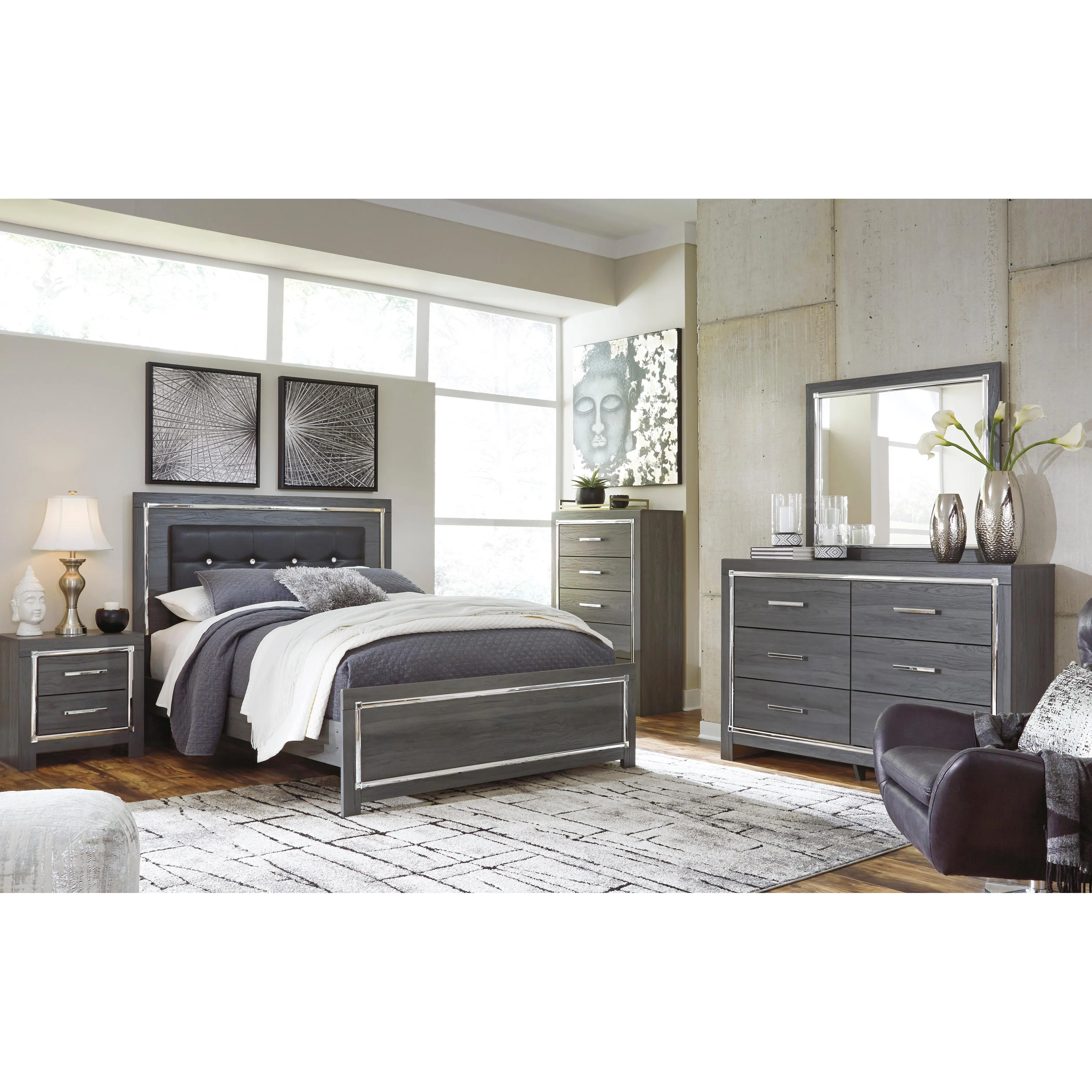 Signature Design by Ashley Lodanna Queen Panel Bed B214-57/B214-54/B214-96