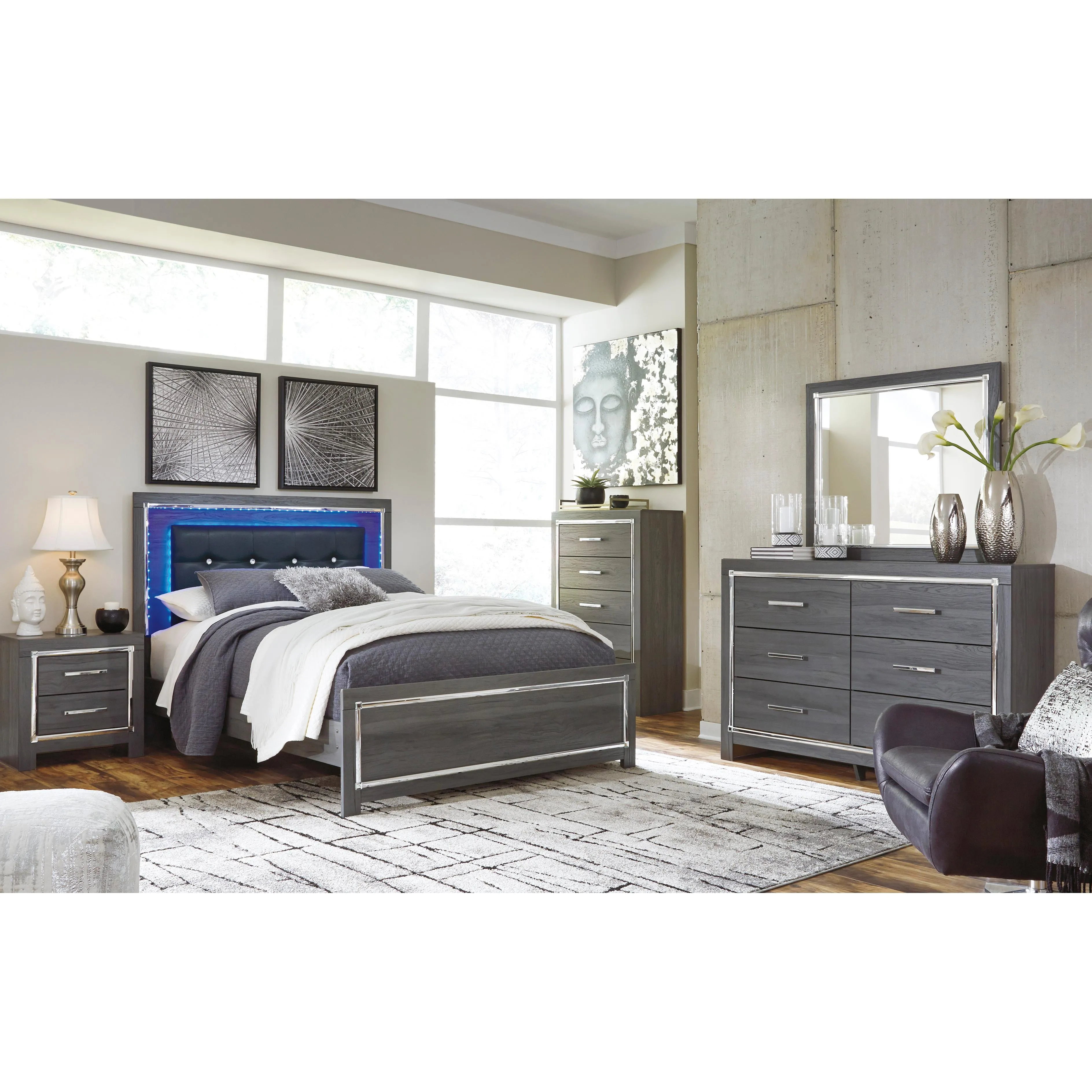 Signature Design by Ashley Lodanna Queen Panel Bed B214-57/B214-54/B214-96