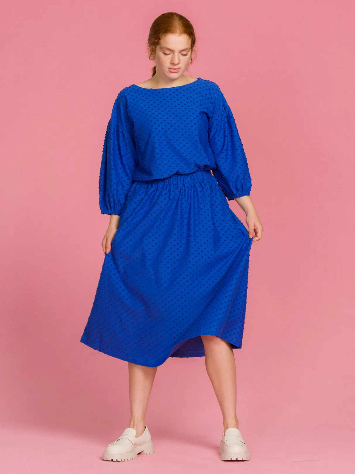 Sinna Blouse Dazzling Blue Dot