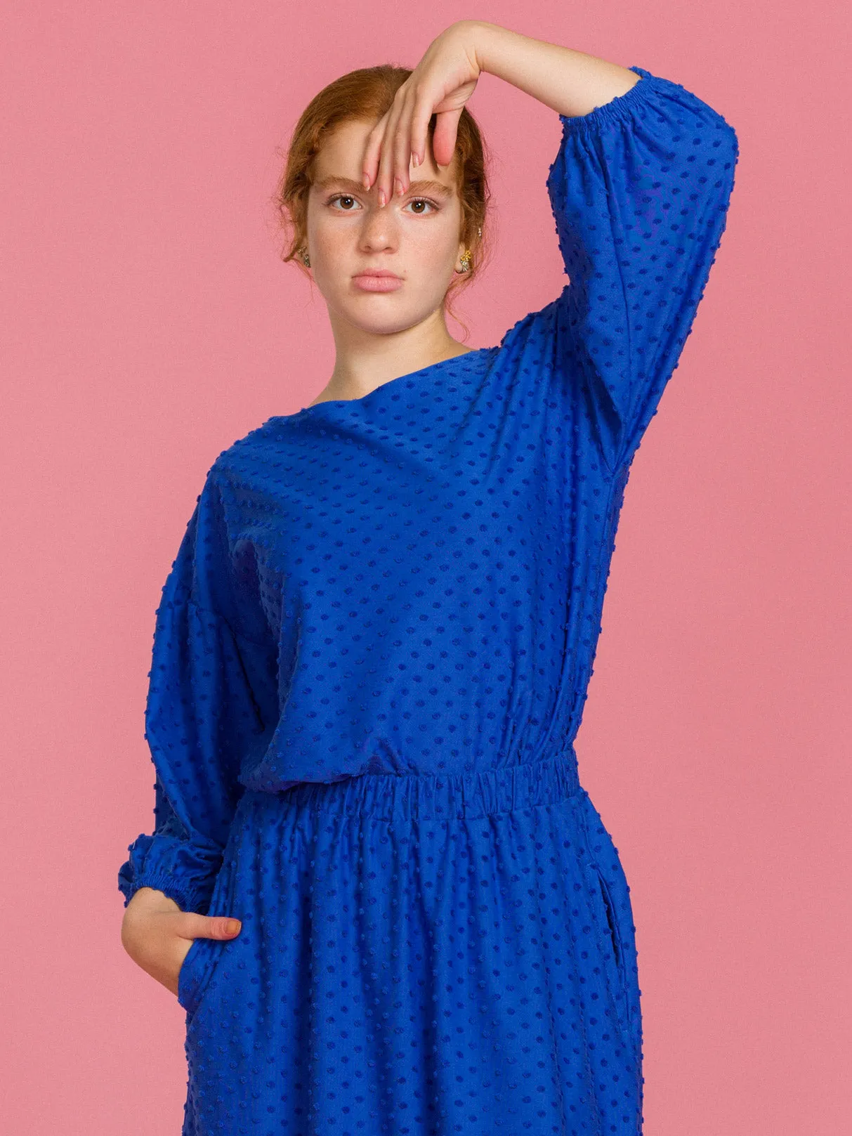 Sinna Blouse Dazzling Blue Dot