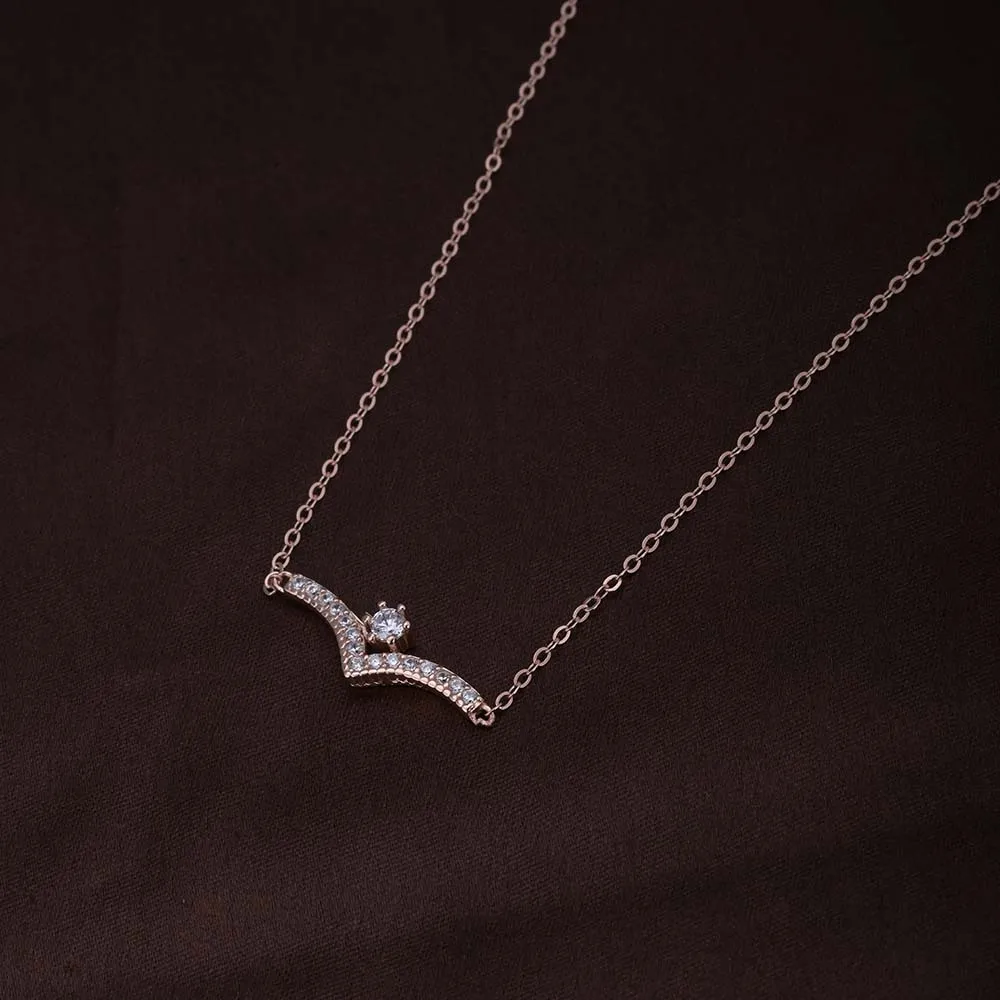 Starlit Elegance Necklace | Rose Gold