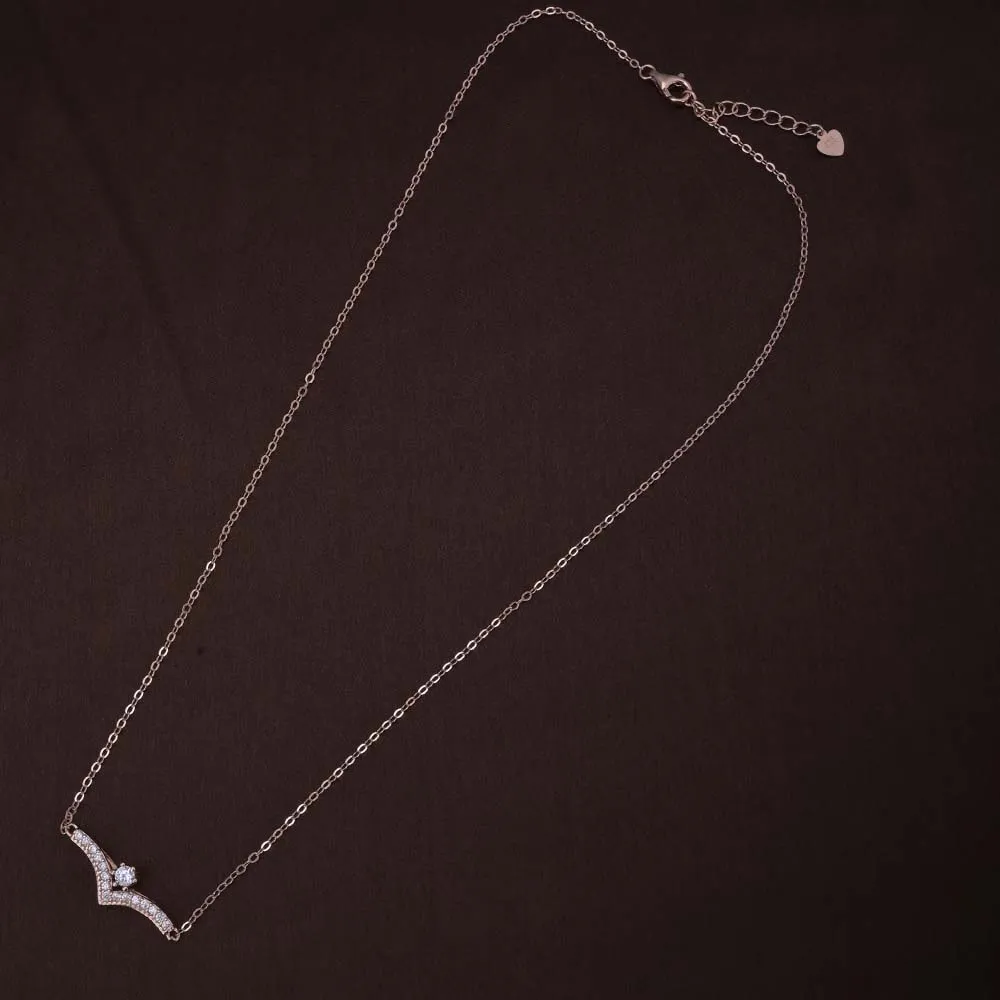 Starlit Elegance Necklace | Rose Gold