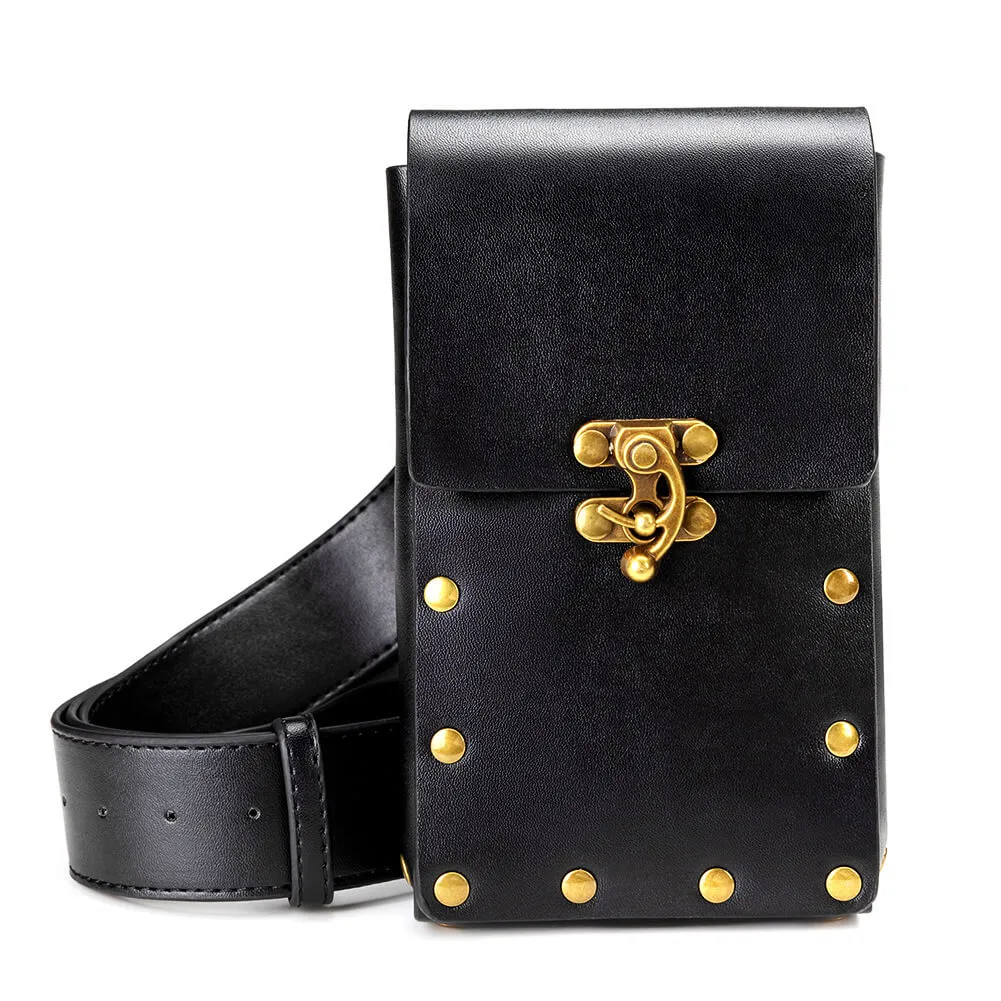 Steampunk PU Leather Waist Bag