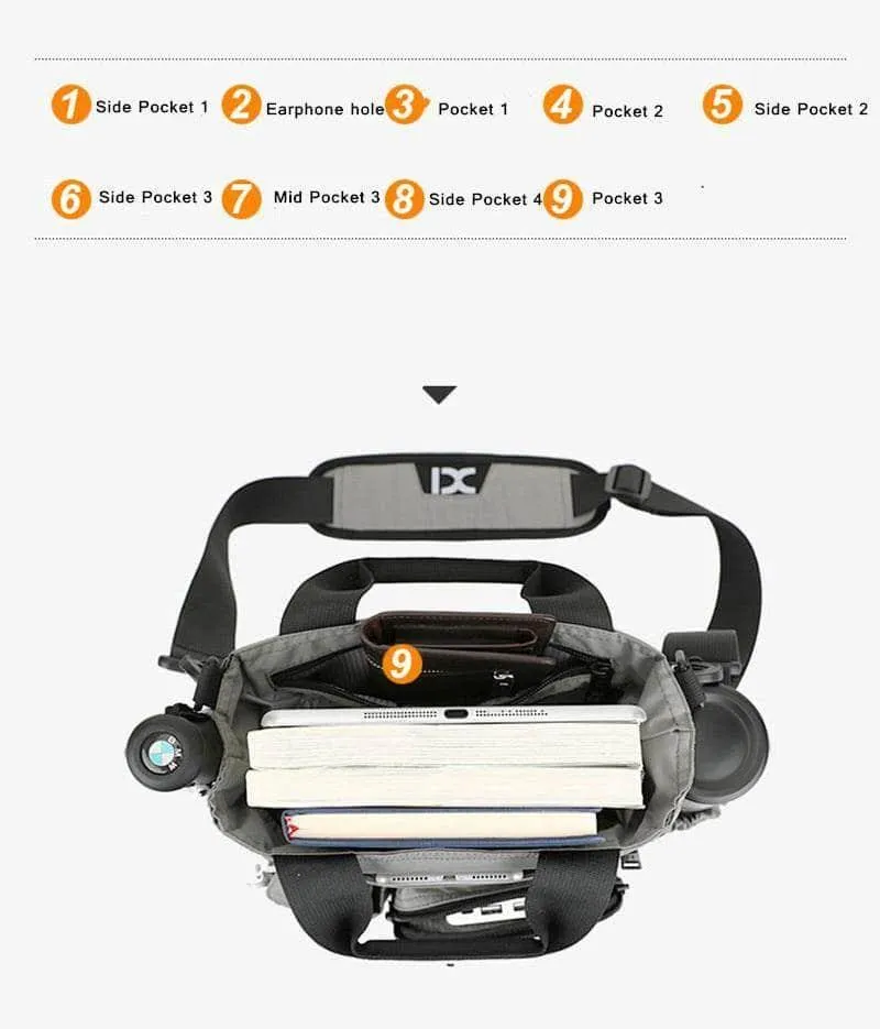 Tablet Shoulder Bag 13" Leisure Travel Messenger