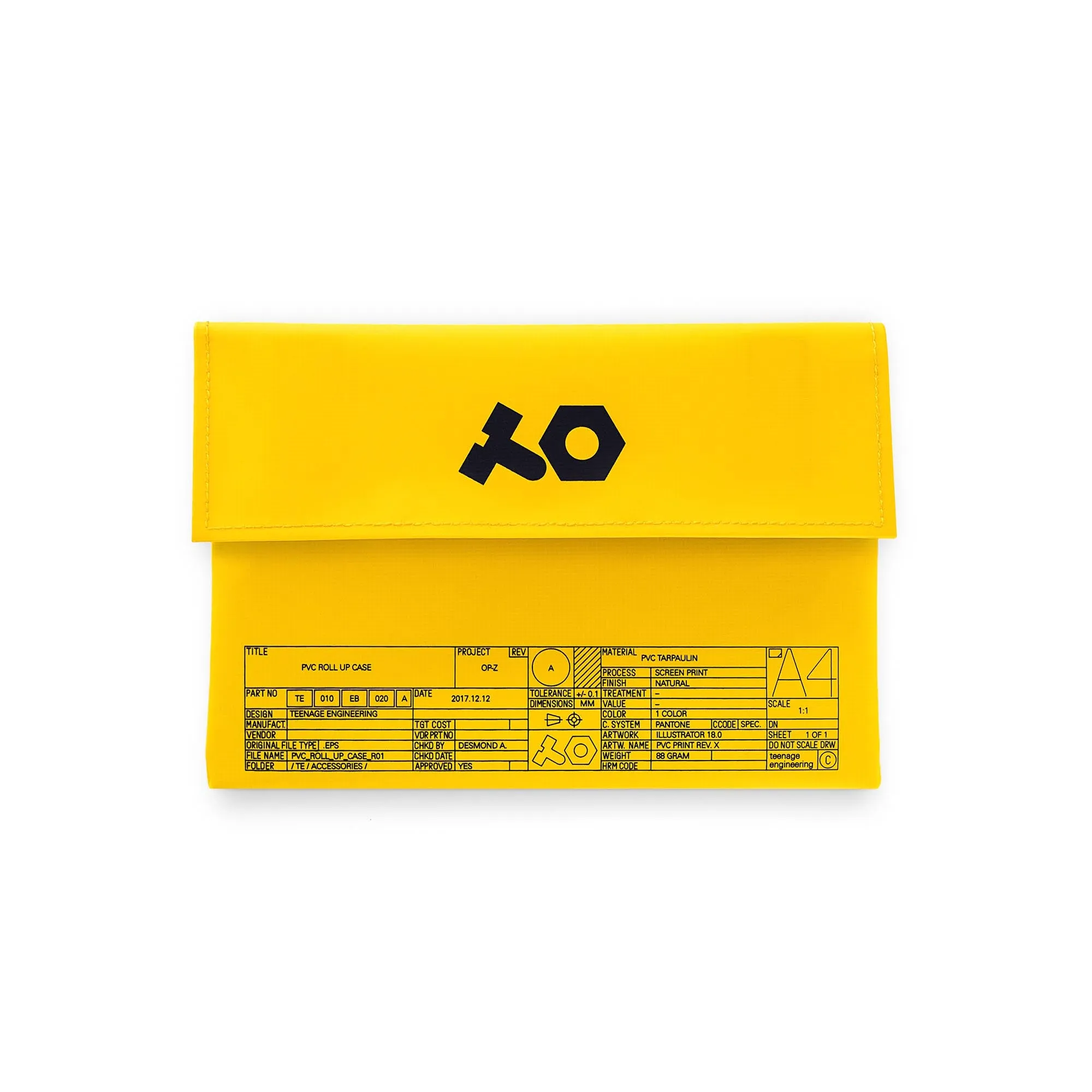 Teenage Engineering OP-Z PVC Roll Up Yellow Bag