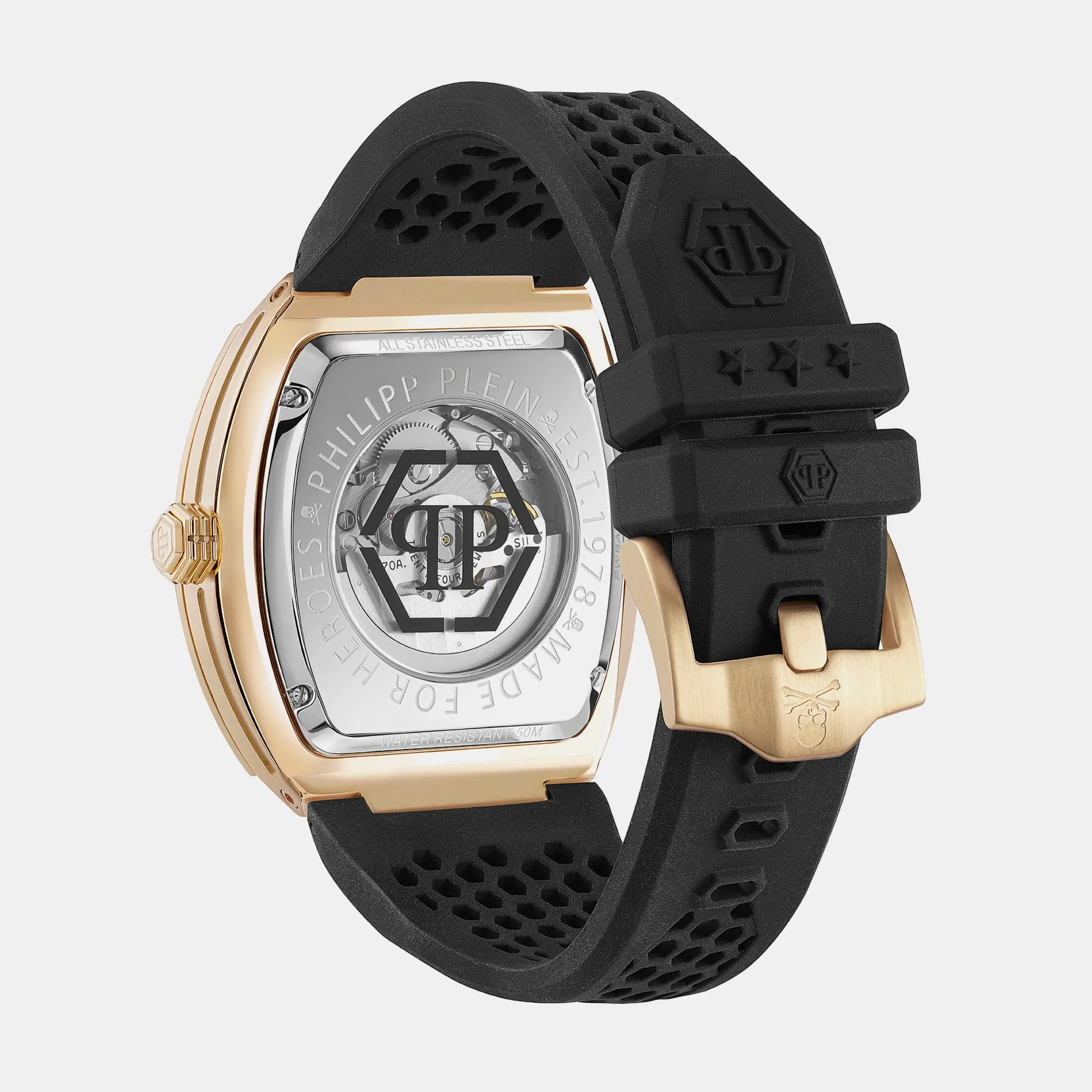 The $Keleton Men's Black Automatic Silicon Watch PWBAA1623