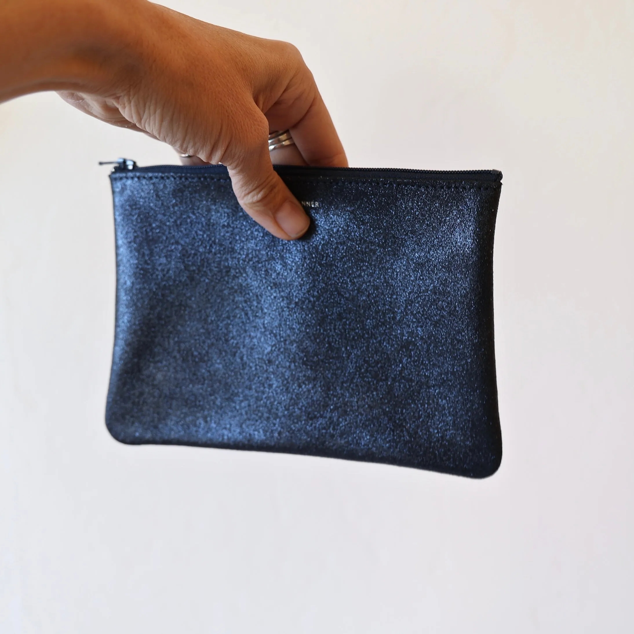 Tracey Tanner Medium Leather Zip Pouch - 6 Colors