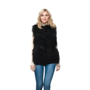UGG Abbey Mongolian Black Vest - Women's
