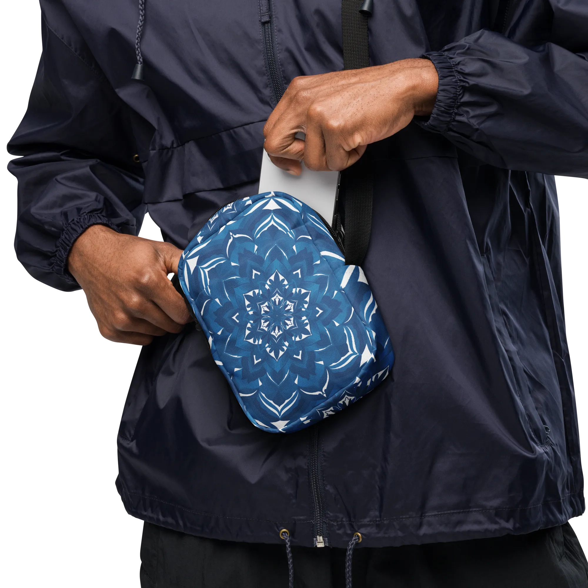 Vibrant Wanderlust sling bag - Blue