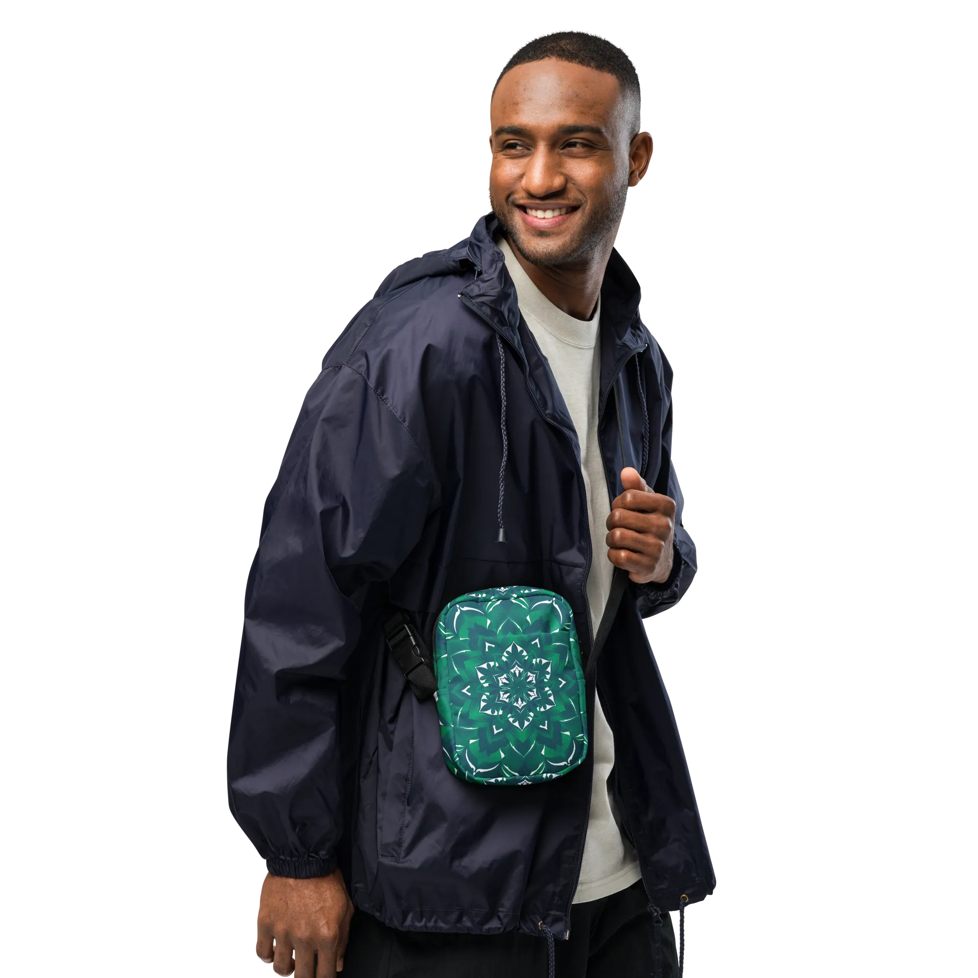 Vibrant Wanderlust sling bag - Green