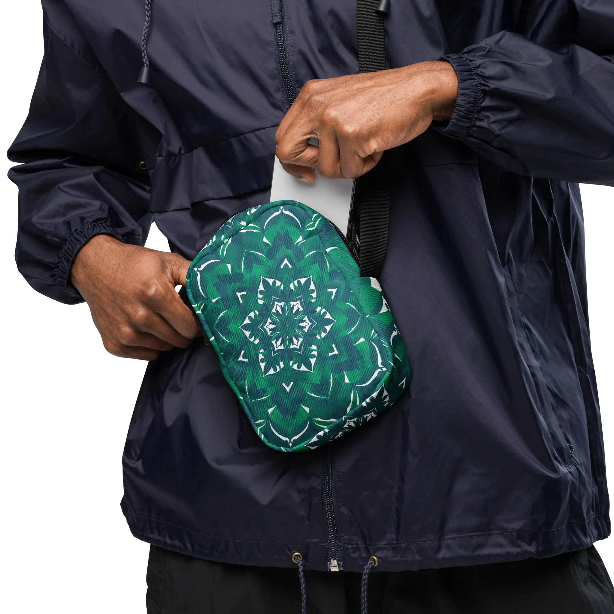 Vibrant Wanderlust sling bag - Green
