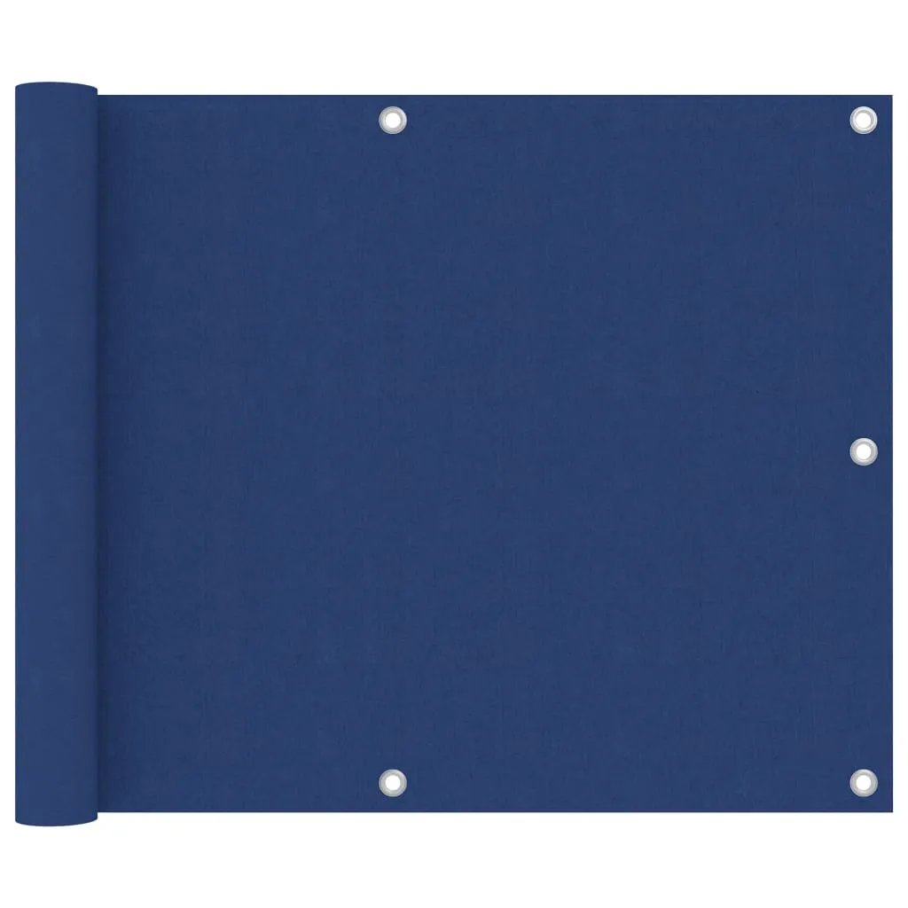 vidaXL Balcony Screen Blue 75x300 cm Oxford Fabric