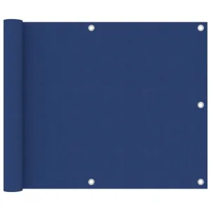 vidaXL Balcony Screen Blue 75x400 cm Oxford Fabric