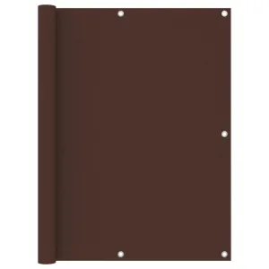 vidaXL Balcony Screen Brown 120x600 cm Oxford Fabric