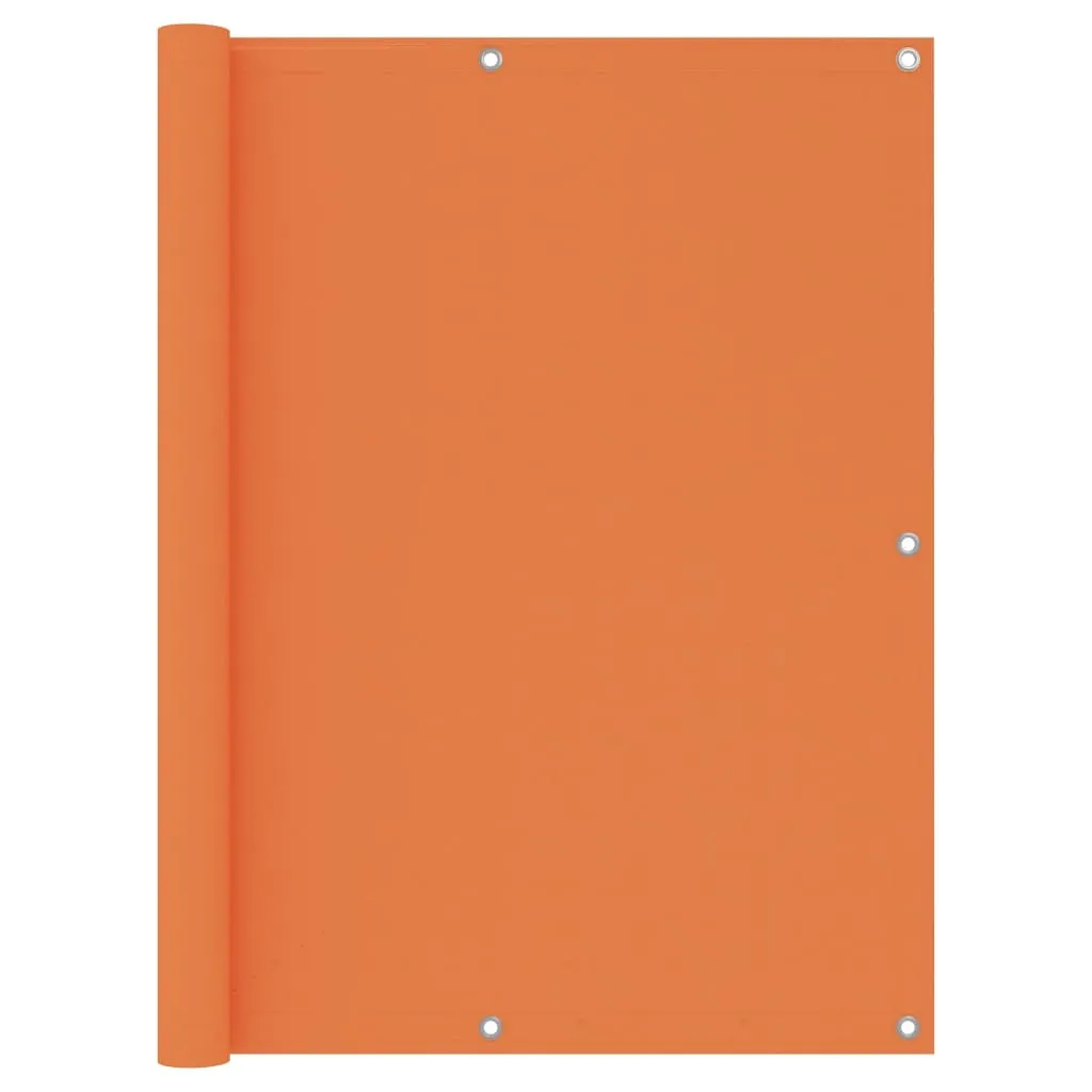 vidaXL Balcony Screen Orange 120x400 cm Oxford Fabric
