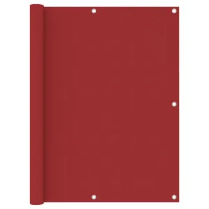 vidaXL Balcony Screen Red 120x500 cm Oxford Fabric
