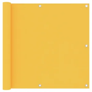vidaXL Balcony Screen Yellow 90x300 cm Oxford Fabric