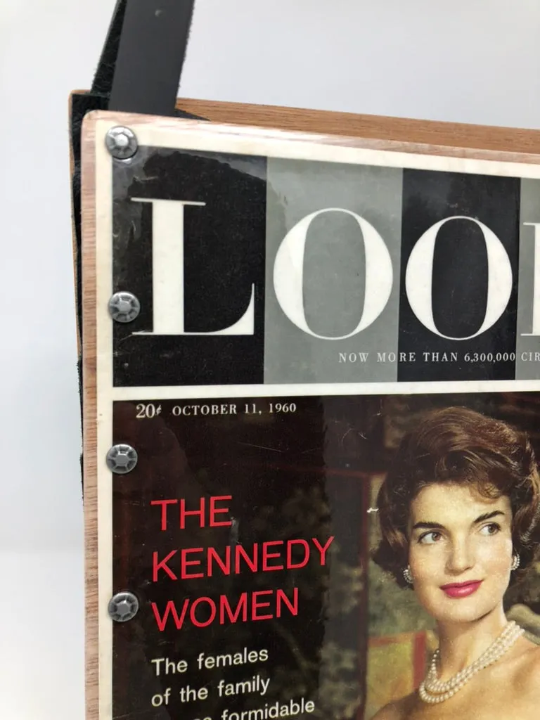 Vintage Graphics Tote Bag - Iconic Women Jackie Kennedy Look October 1960