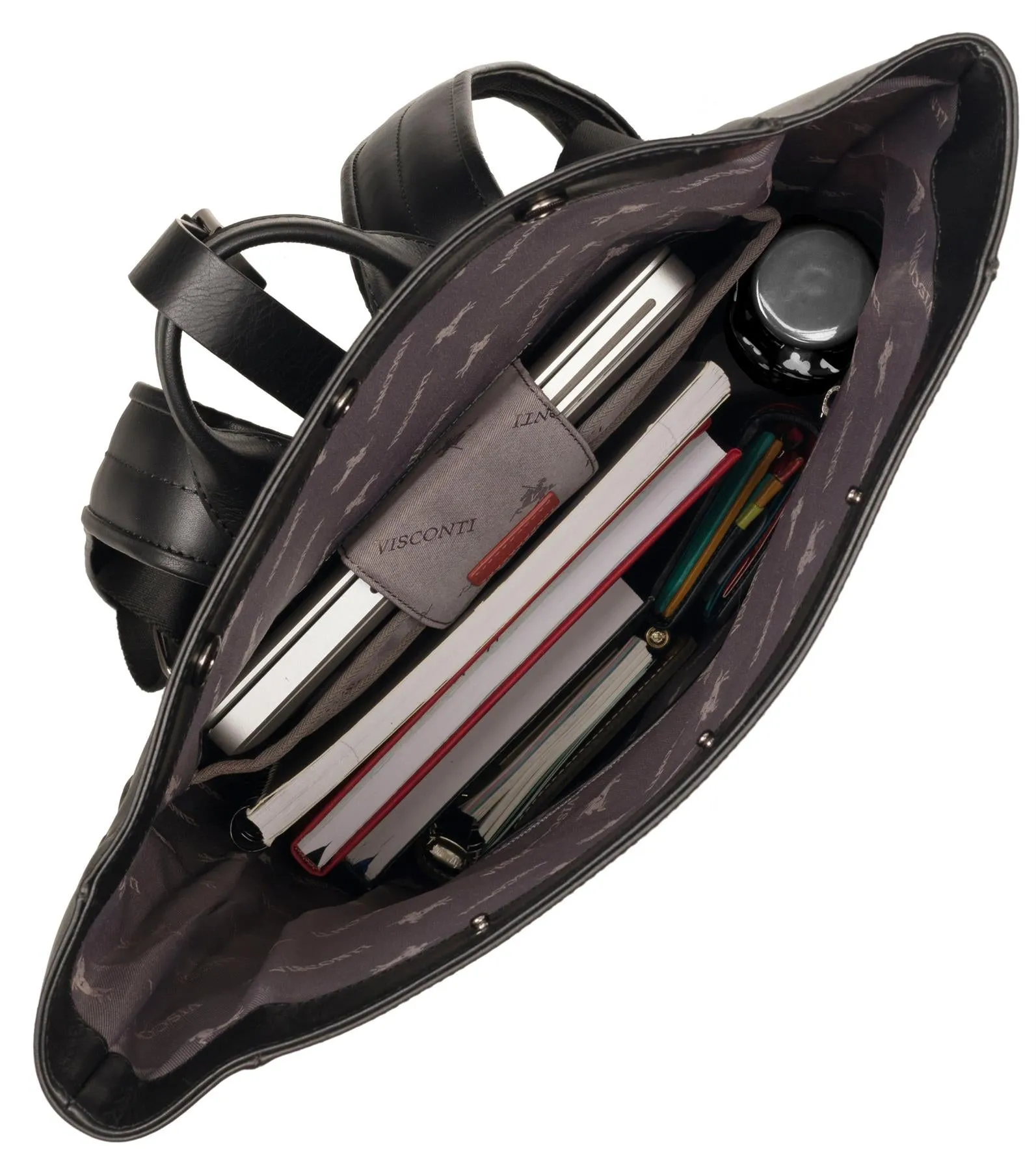 Visconti Large Leather Fold Over Backpack / Business Bag TC90