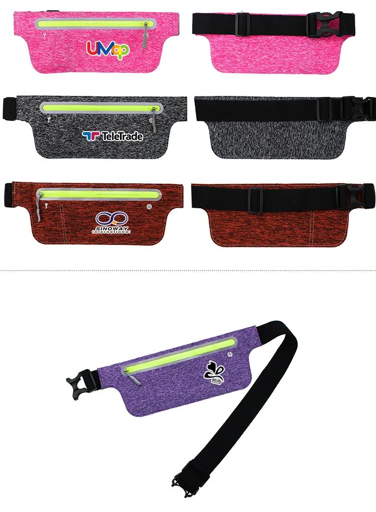 Waterproof Waist Bag with Neon Zipper