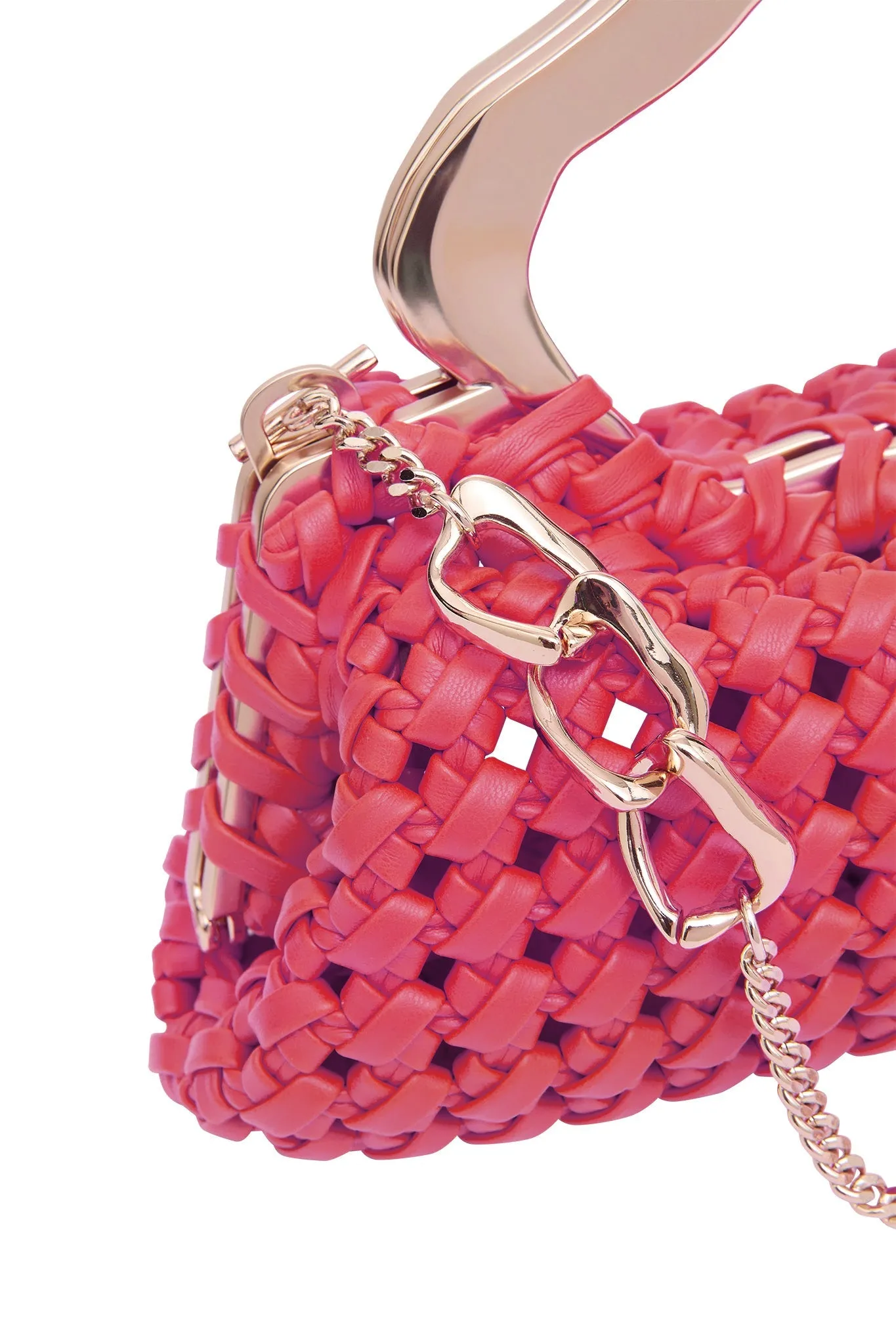 Weave Micro Clutch | Pink