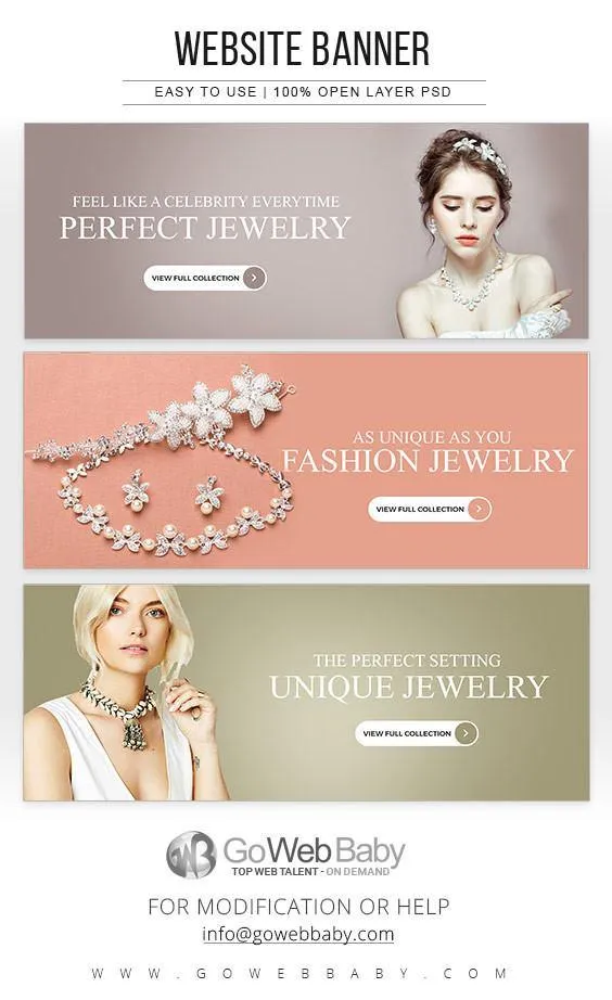 Website Banners - Unique Jewelery For Website Marketing