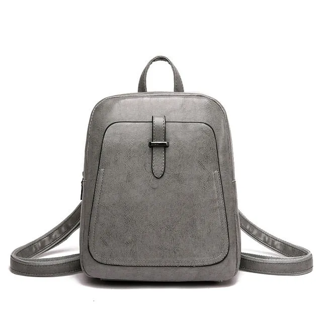 Women Backpacks Bags Leather Backpack Small Backpack Korean Fashion Bag Leisure PU Shoulder Bag Female Student Bag