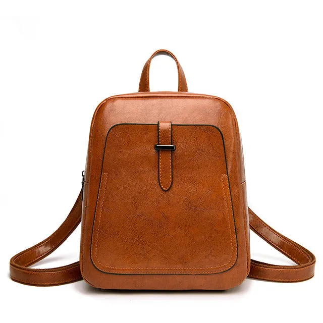 Women Backpacks Bags Leather Backpack Small Backpack Korean Fashion Bag Leisure PU Shoulder Bag Female Student Bag