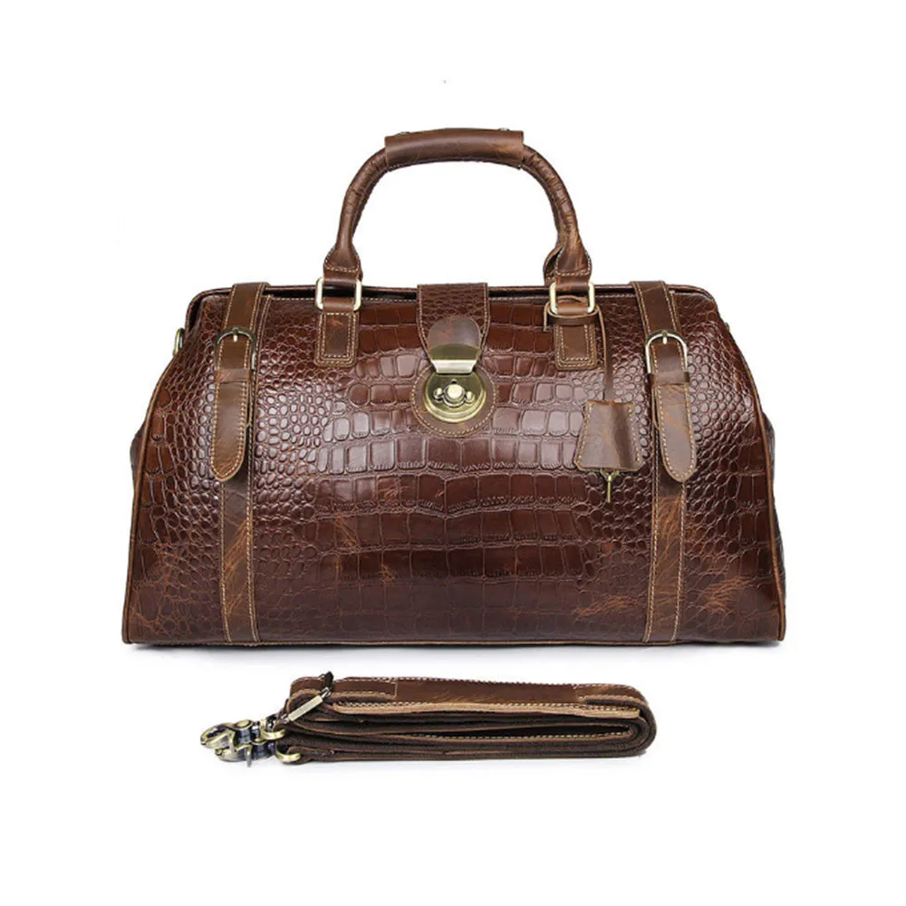 YAAGLE Crazy Horse Leather Crack Pattern Top-handle Bag YG7281