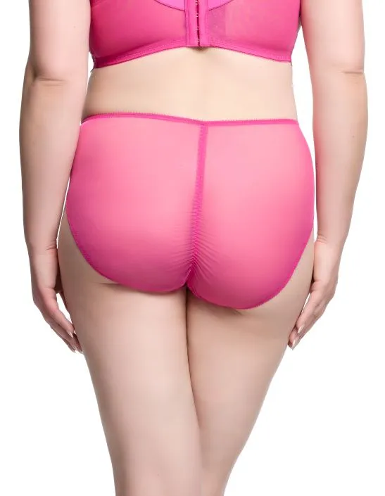 Yvonne Hi Cut Brief - Ruby