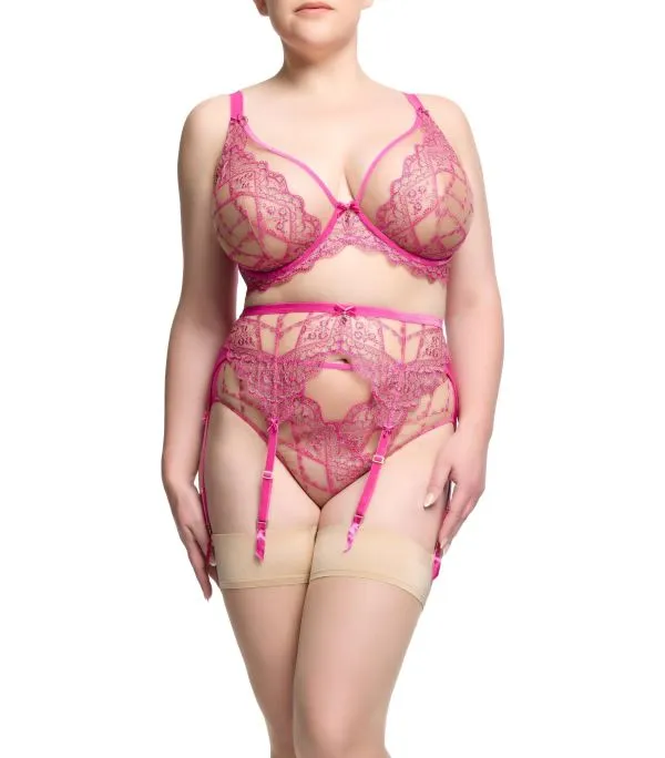 Yvonne Hi Cut Brief - Ruby