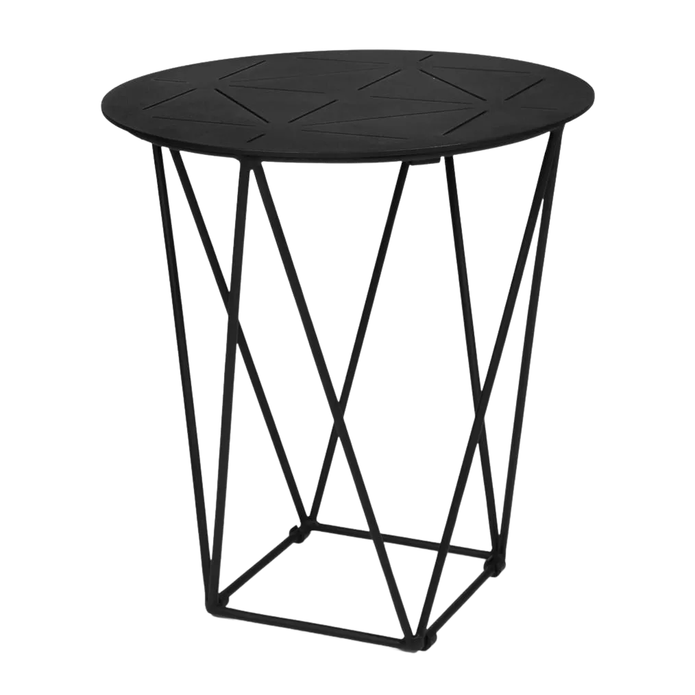 Zig Zag Aluminium Side Table