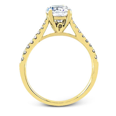 ZR752 Engagement Ring in 14k Gold with Diamonds