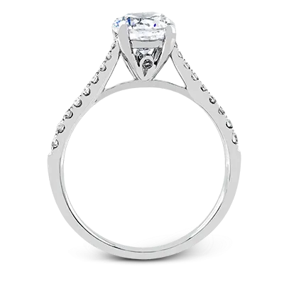 ZR752 Engagement Ring in 14k Gold with Diamonds